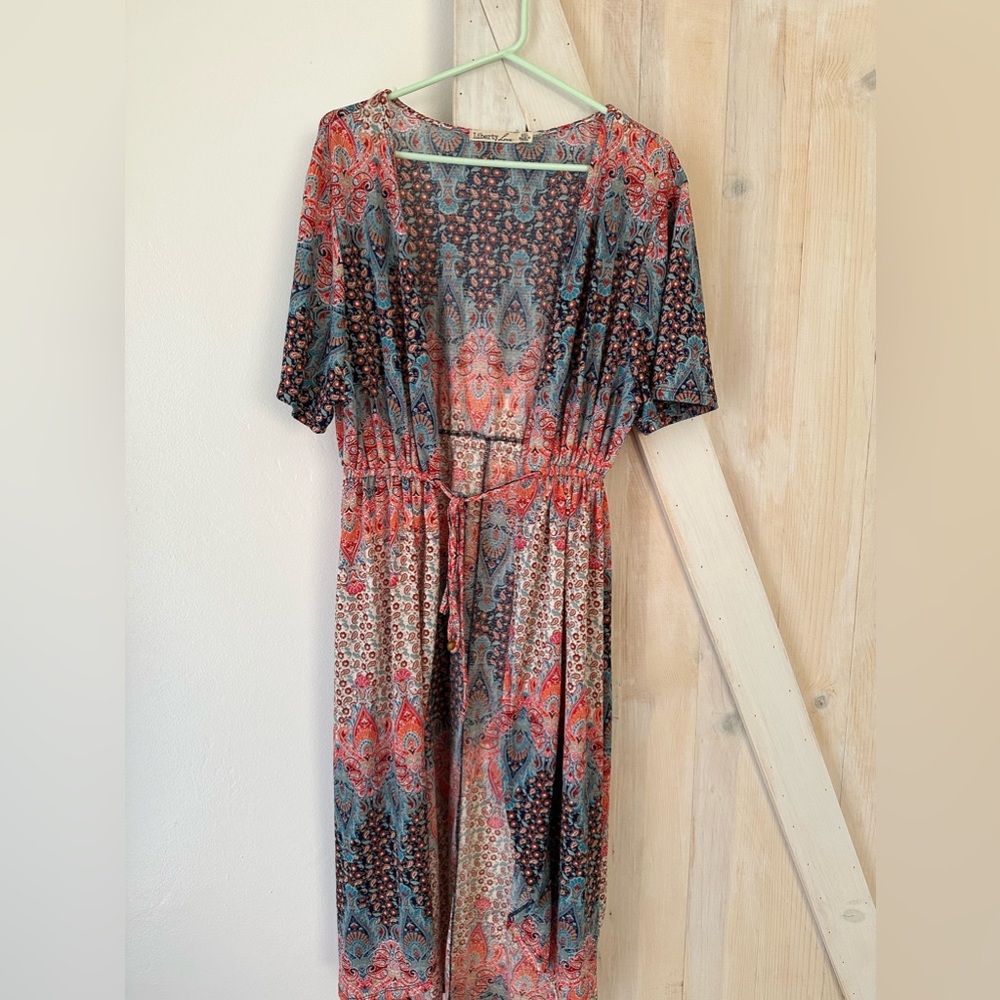 Floral Long Tie Kimono Liberty Love